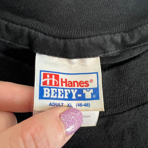 VTG Champion Truck Spark Plug Shirt Mens XL Black Auto Mechanic Car Hot Rod Logo - Picture 4 of 12